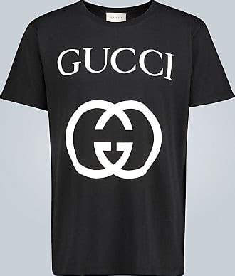 maglietta gucci uomo bianca con logo|Magliette stampate Gucci da Uomo in Bianco .